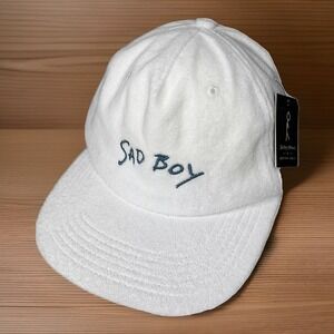 Sad Boy Terry Hat cap White Snap Back‎ New With Tags